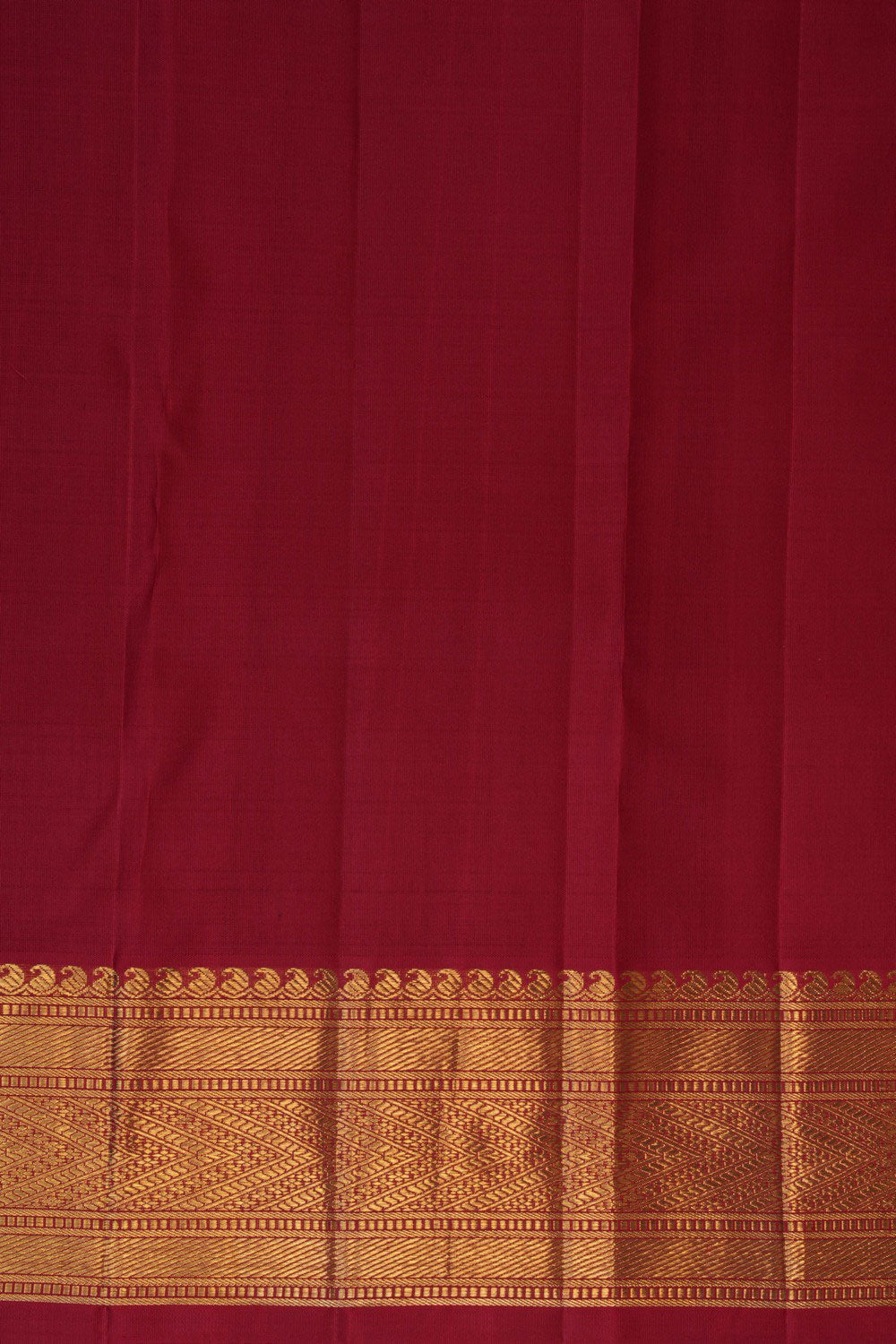 Image of Kanchipuram Brocade Red Saree